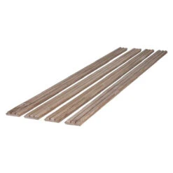 WOODFLEX Outdoor & Indoor Solid Hard Wood Slat Wall Ceiling Pool Fence Cladding - Oak - 2700mm X 545mm(Solid Wood Outdoor Indoor Slat Wall Ceiling Cladding Oak 4pc Set) -Modern Furniture 1