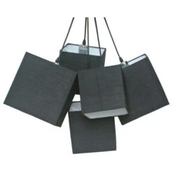 Loria Black Black Square Cluster Pendant Lights(Black Cluster Pendant Lights)