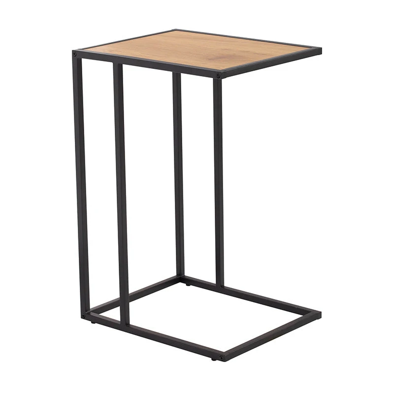 BRADFORD Laptop Table - Natural & Black(Bradford Laptop Table Oak) 3 BRADFORD Laptop Table - Natural & Black(Bradford Laptop Table Oak)