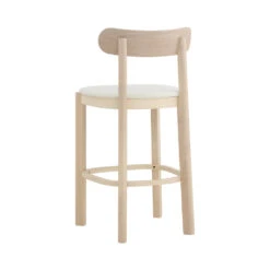 LOWEN Bar Stool - Cream White(Lowen Counter Chair Oak White) -Modern Furniture 122