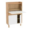 BARTON Study Desk 71cm - Natural & White(Barton Working Desk White Lacquered) -Modern Furniture 122001 d1 c 800