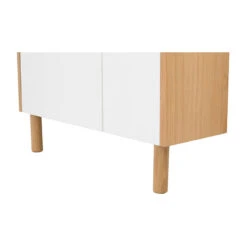 BARTON Study Desk 71cm - Natural & White(Barton Working Desk White Lacquered) -Modern Furniture 122001 d7800