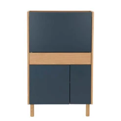 BARTON Study Desk 71cm - Blue & Natural(Barton Study Desk Blue Natural) -Modern Furniture 122002 a 800
