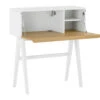 VALEN Study Desk 96cm - White & Oak(Valen Study Desk 96cm White Oak) -Modern Furniture 123005 d2 1000