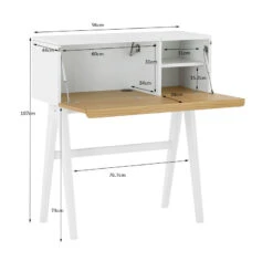 VALEN Study Desk 96cm - White & Oak(Valen Study Desk 96cm White Oak) 21 VALEN Study Desk 96cm - White & Oak(Valen Study Desk 96cm White Oak) -Modern Furniture 123005 dms 800 4a3457c2 b560 4944 a4d9 1500ae2c299e