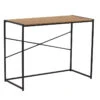 BRADFORD Study Desk 100cm - Natural & Black(Bradford Working Desk Oak) -Modern Furniture 123009 800