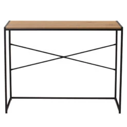 BRADFORD Study Desk 100cm - Natural & Black(Bradford Working Desk Oak) -Modern Furniture 123009 A 800