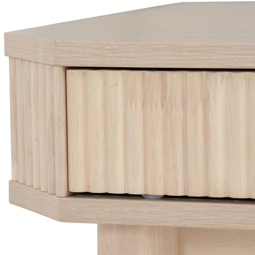 LUDLOW Study/Working Desk - White Wash Oak(Ludlow Study Desk White Wash Oak Veneer) 10 LUDLOW Study/Working Desk - White Wash Oak(Ludlow Study Desk White Wash Oak Veneer) - Image 8