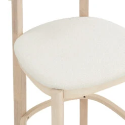 LOWEN Bar Stool - Cream White(Lowen Counter Chair Oak White) -Modern Furniture 124