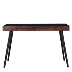 RETH Study Desk 120cm - Walnut & Black(Reth Study Desk 120cm Walnut Black) -Modern Furniture 124006 A 1000