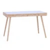 RETH Study Desk 120cm - Natural & White(Reth Study Desk 120cm Natural White) -Modern Furniture 124007
