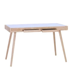 RETH Study Desk 120cm - Natural & White(Reth Study Desk 120cm Natural White) -Modern Furniture 124007 d 800