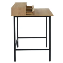 DOVER Study Desk 120cm - Natural & Black(Merton Study Desk 120cm Natural Black) -Modern Furniture 124018 B2 800