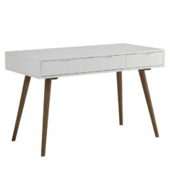 BLANCO Study Desk 120cm - White & Walnut(Blanco Study Desk 120cm White Walnut)