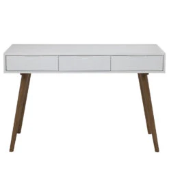 BLANCO Study Desk 120cm - White & Walnut(Blanco Study Desk 120cm White Walnut) -Modern Furniture 124029 A 1000