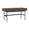HAMILTON Study Desk Oak & Acacia Veneer 140cm - Toffee(Hamilton Study Desk Solid Acacia Wood 140cm Toffee) -Modern Furniture 124031 800