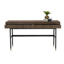 HAMILTON Study Desk Oak & Acacia Veneer 140cm - Toffee(Hamilton Study Desk Solid Acacia Wood 140cm Toffee) -Modern Furniture 124031 A4 800