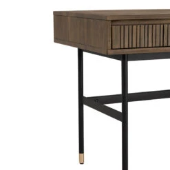 HAMILTON Study Desk Oak & Acacia Veneer 140cm - Toffee(Hamilton Study Desk Solid Acacia Wood 140cm Toffee) -Modern Furniture 124031 D2 800