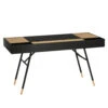 MORSEStudy Desk 140cm -Black & Oak(Morse Study Desk 140cm White Oak) -Modern Furniture 124040 3 1000