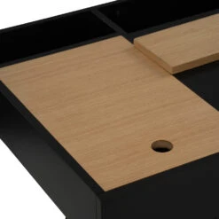 MORSEStudy Desk 140cm -Black & Oak(Morse Study Desk 140cm White Oak) -Modern Furniture 124040 D10 1000