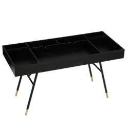 MORSEStudy Desk 140cm -Black & Oak(Morse Study Desk 140cm White Oak) -Modern Furniture 124040 T4 1000
