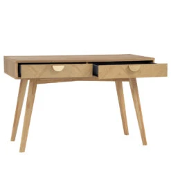 LOFTUS Study Desk 120cm - Oak(Loftus Study Desk Solid Acacia Wood 140cm Herringbone) -Modern Furniture 124065 1 1000