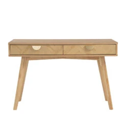 LOFTUS Study Desk 120cm - Oak(Loftus Study Desk Solid Acacia Wood 140cm Herringbone) -Modern Furniture 124065 A 1000