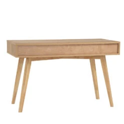 LOFTUS Study Desk 120cm - Oak(Loftus Study Desk Solid Acacia Wood 140cm Herringbone) -Modern Furniture 124065 BV 1000