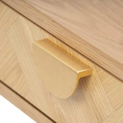 LOFTUS Study Desk 120cm - Oak(Loftus Study Desk Solid Acacia Wood 140cm Herringbone) -Modern Furniture 124065 D4 1000