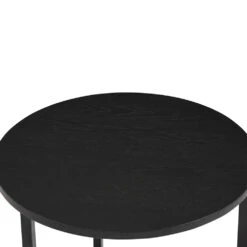 TURNER Round Side Table 46cm - Black(Turner Round Side Table 46cm Walnut) -Modern Furniture 131110 T2 1000