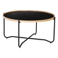 TANIX Coffee Table - Round - Black(Tanix Coffee Table Round Black)