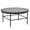 CASHEL Round Coffee Table 80cm - Smoke & Black(Cashel Round Coffee Table 80cm Smoke Black) 1 CASHEL Round Coffee Table 80cm - Smoke & Black(Cashel Round Coffee Table 80cm Smoke Black) -Modern Furniture 132039 800