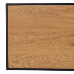 BRADFORD Coffee Table 100cm - Natural & Black(Bradford Coffee Table Oak) -Modern Furniture 133043BRADFORDTable7800