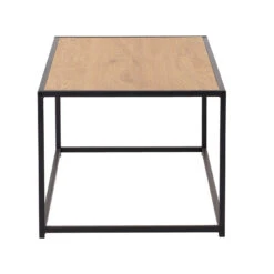 BRADFORD Coffee Table 100cm - Natural & Black(Bradford Coffee Table Oak) -Modern Furniture 133043 B800