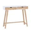 ARSENIO Console Table 90cm - Natural & White(Arsenio Console Table 90cm Natural White) -Modern Furniture 133093800