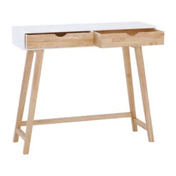 ARSENIO Console Table 90cm - Natural & White(Arsenio Console Table 90cm Natural White) -Modern Furniture 133093 D3800