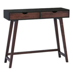 ARSENIO Console Table 90cm - Walnut & Black(Copy Of Arsenio Console Table 90cm Walnut Black)