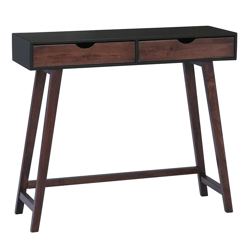 ARSENIO Console Table 90cm - Walnut & Black(Copy Of Arsenio Console Table 90cm Walnut Black) 3 ARSENIO Console Table 90cm - Walnut & Black(Copy Of Arsenio Console Table 90cm Walnut Black)