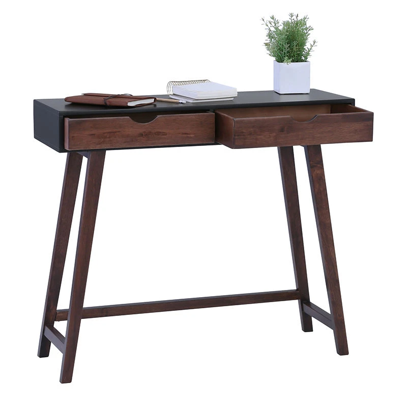 ARSENIO Console Table 90cm - Walnut & Black(Copy Of Arsenio Console Table 90cm Walnut Black) 4 ARSENIO Console Table 90cm - Walnut & Black(Copy Of Arsenio Console Table 90cm Walnut Black) - Image 2