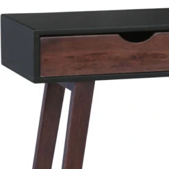 ARSENIO Console Table 90cm - Walnut & Black(Copy Of Arsenio Console Table 90cm Walnut Black) 14 ARSENIO Console Table 90cm - Walnut & Black(Copy Of Arsenio Console Table 90cm Walnut Black) -Modern Furniture 133094closeupA