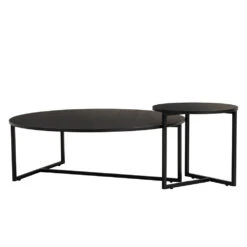 TURNER Round Coffee Table 100cm - Black(Turner Round Coffee Table 100cm Walnut) 17 TURNER Round Coffee Table 100cm - Black(Turner Round Coffee Table 100cm Walnut) -Modern Furniture 133098 131110 1000