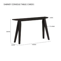 DABNEY Console Table 120cm - Acacia Wood(Dabney Console Table 120cm Anthracite Highland) -Modern Furniture 134031DABNEYCONSOLETABLEdms 1000