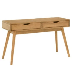 LAMAR Console Table With 2 Drawers 122cm - Natural(Lamar Console Table With 2 Drawers 122cm Natural)