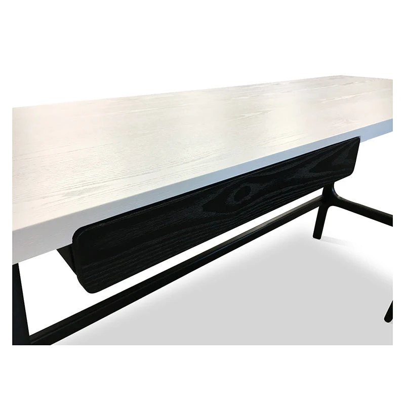 MOREY Study Desk - White & Black(Morey Working Desk In White) 5 MOREY Study Desk - White & Black(Morey Working Desk In White) - Image 3