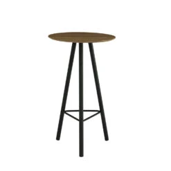 TAIJO Bar Table 60cm - Walnut & Black(Moxie Bar Table 60cm Walnut Black) -Modern Furniture 142007 1000