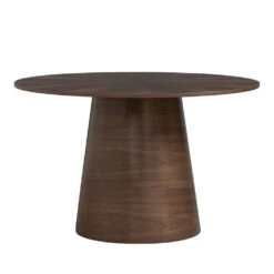 OKARA Round Dining Table 120cm - Walnut(Okara Round Dining Table 120cm Walnut 1) -Modern Furniture 144081 A 1000