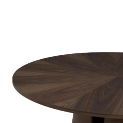 OKARA Round Dining Table 120cm - Walnut(Okara Round Dining Table 120cm Walnut 1) -Modern Furniture 144081 D3 1000