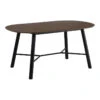 HAROLD Dining Table 160cm - Walnut & Black(Harold Dining Table 160cm Black Walnut) -Modern Furniture 145093 800