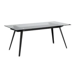 ARCHIE Glass Dining Table 180cm(Archie Glass Dining Table 180cm)