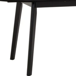 WERNER Extendable Dining Table 150-195cm - Black(Werner Extendable Dining Table 150cm Black) -Modern Furniture 146093CLOSEUPB